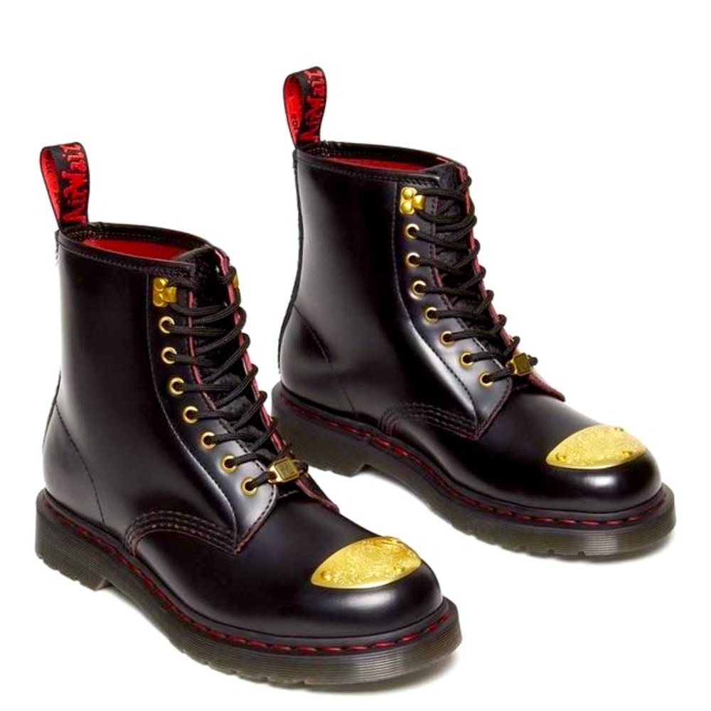 1460 YEAR OF THE DRAGON LEATHER LACE UP BOOTS